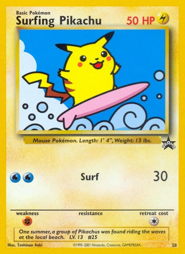 Image for Surfing Pikachu (28/53) [WoTC Promo] - Pokemon