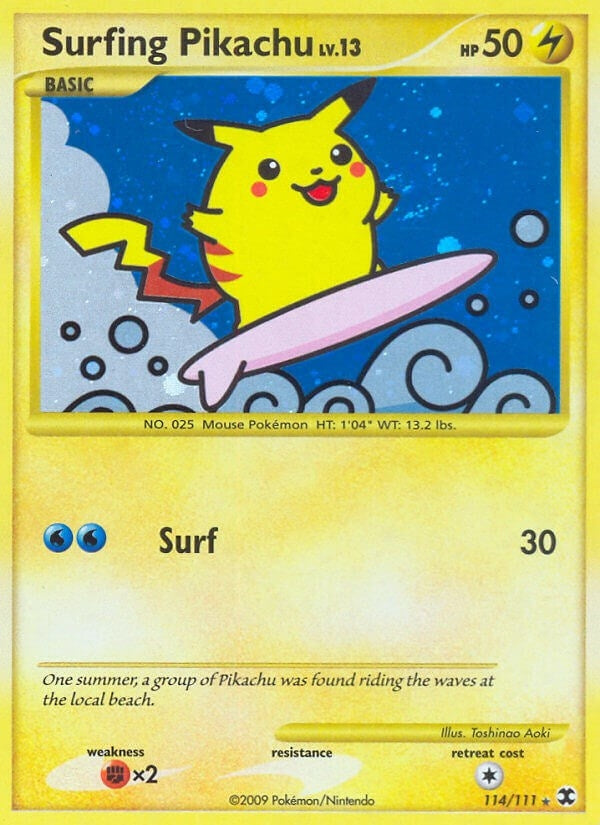 Image for Surfing Pikachu (114/111) [Rising Rivals] - Pokemon