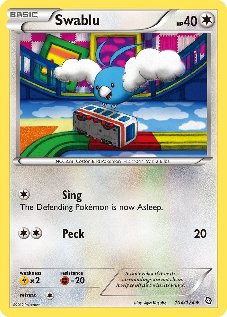 Image for Swablu (104) (104/124) [Dragons Exalted] - Pokemon