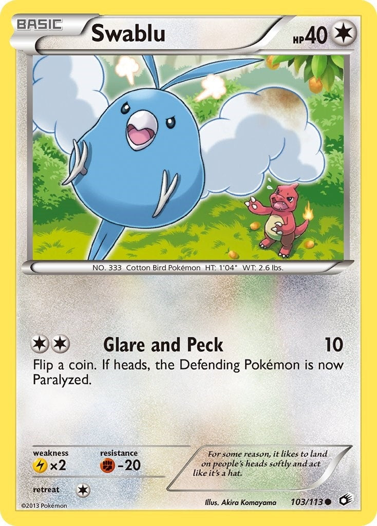 Image for Swablu (103/113) [Legendary Treasures] - Pokemon