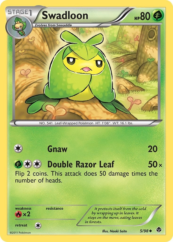 Image for Swadloon (5) (5/98) [Emerging Powers] - Pokemon