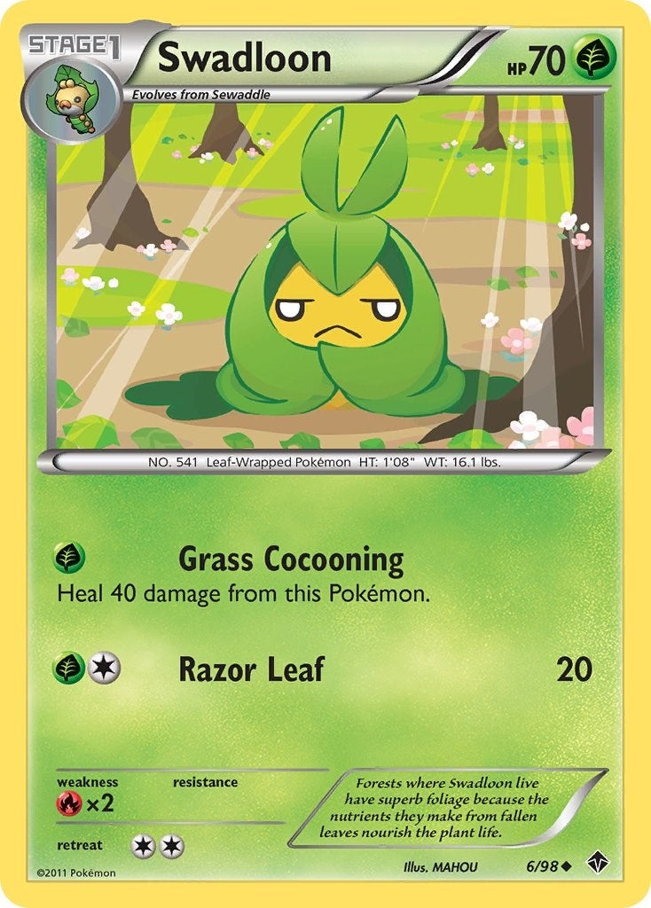 Image for Swadloon (6) (6/98) [Emerging Powers] - Pokemon