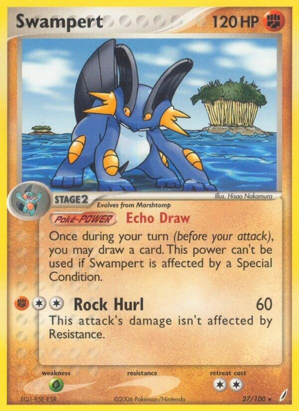 Image for Swampert (27/100) [Crystal Guardians] - Pokemon