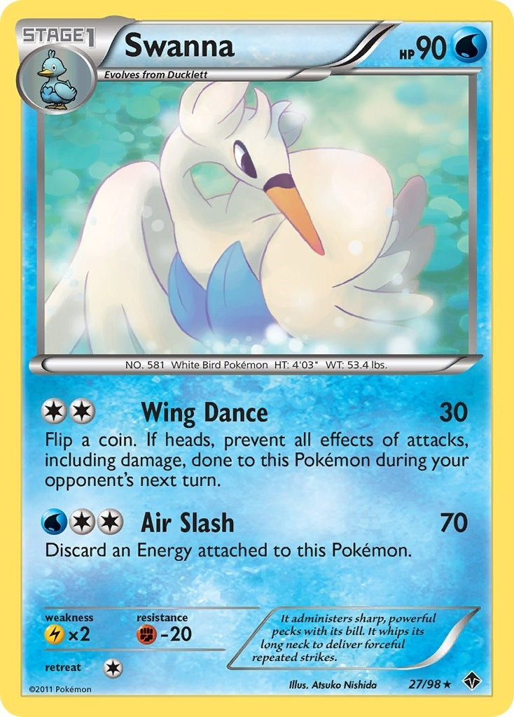Image for Swanna (27/98) [Emerging Powers] - Pokemon