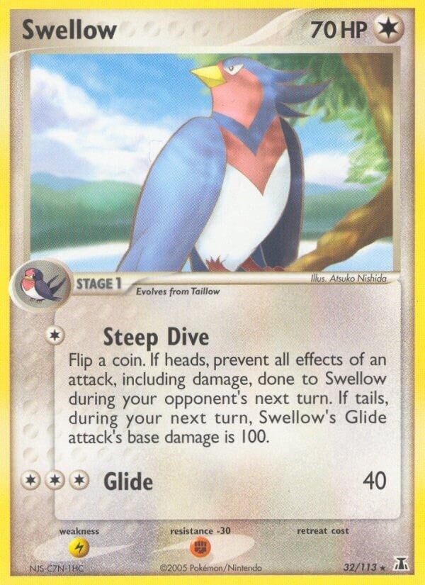 Image for Swellow (32/113) [Delta Species] - Pokemon