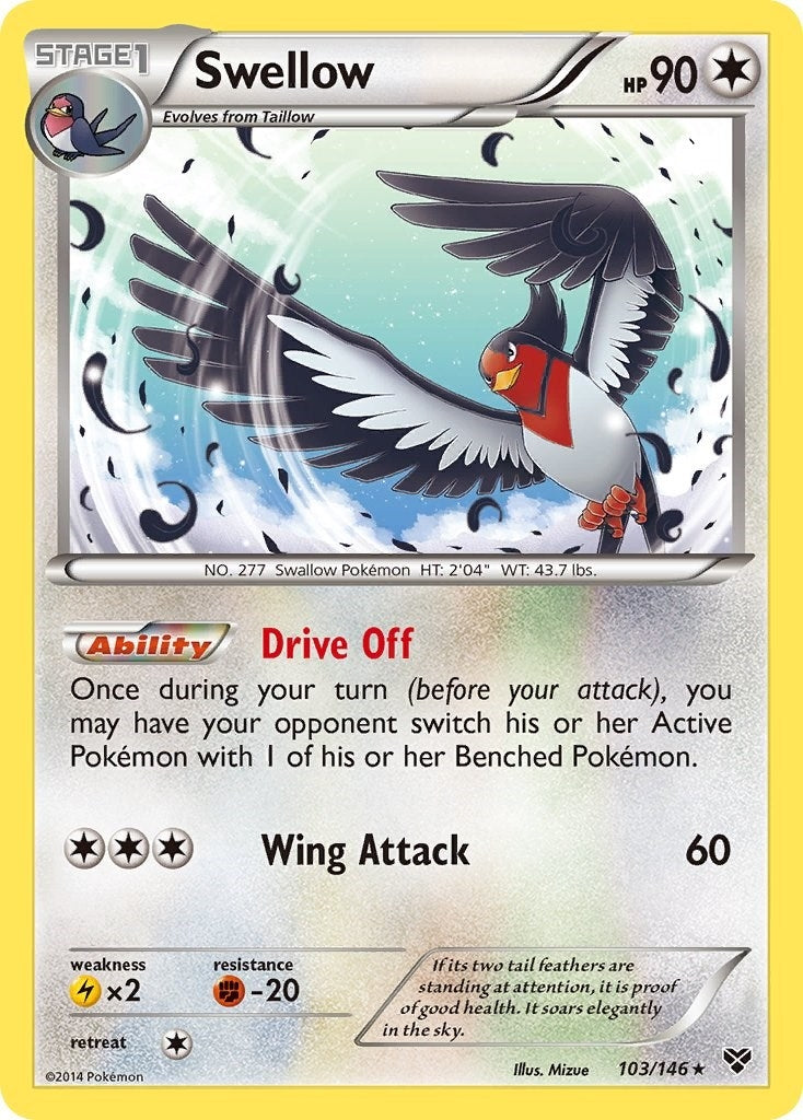 Image for Swellow (103/146) [XY Base Set] - Pokemon