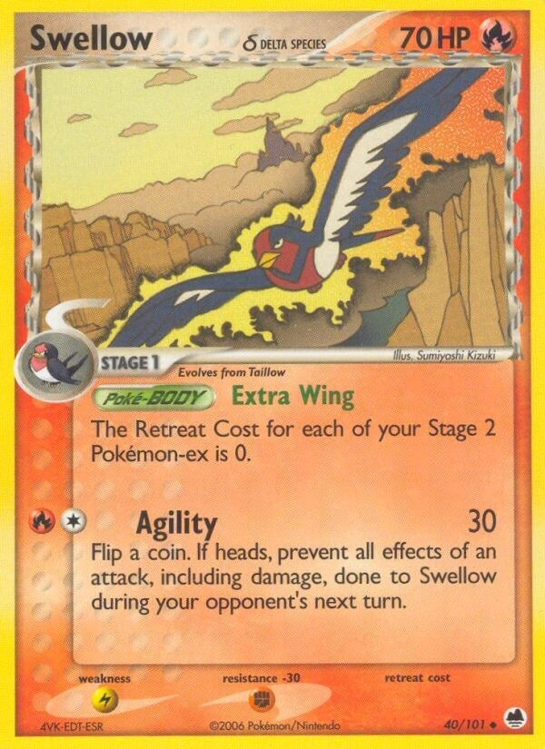 Image for Swellow (Delta Species) (40/101) [Dragon Frontiers] - Pokemon