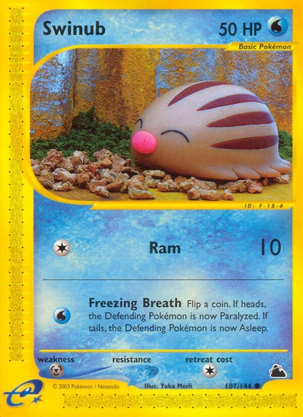 Image for Swinub (107) (107/144) [Skyridge] - Pokemon
