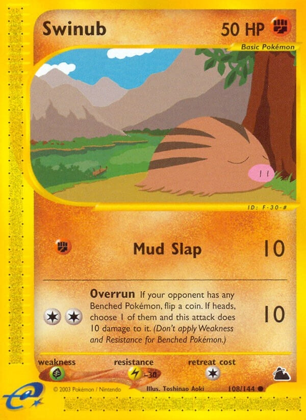 Image for Swinub (108) (108/144) [Skyridge] - Pokemon