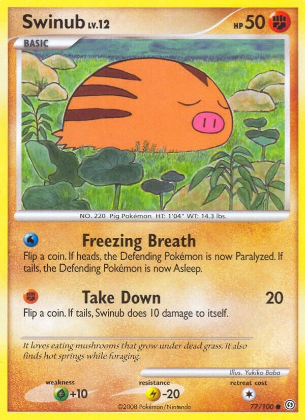 Image for Swinub (77/100) [Stormfront] - Pokemon