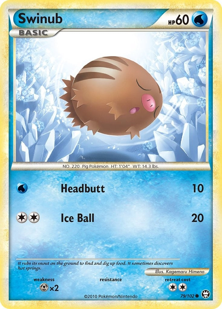 Image for Swinub (79/102) [Triumphant] - Pokemon
