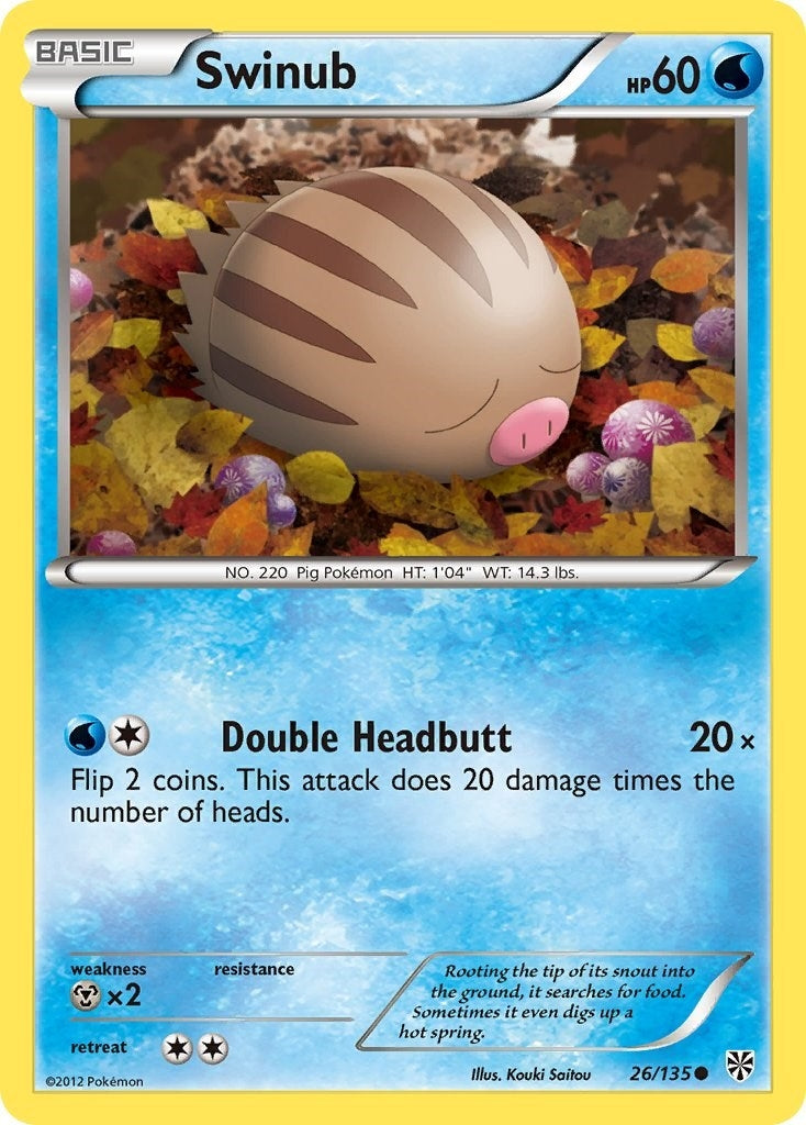 Image for Swinub (26/135) [Plasma Storm] - Pokemon