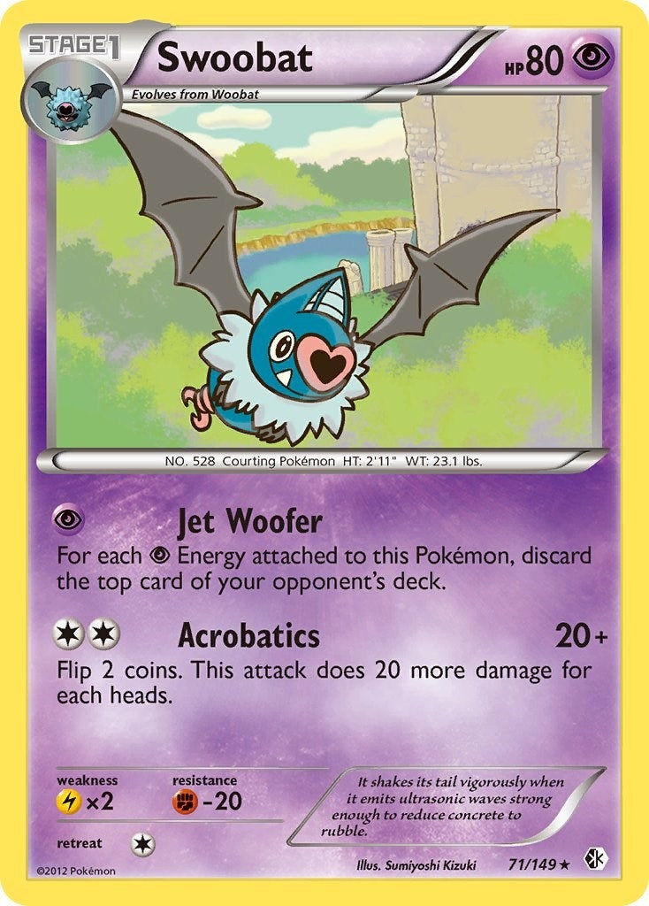 Image for Swoobat (71/149) [Boundaries Crossed] - Pokemon