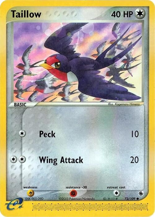 Image for Taillow (72/109) [Ruby and Sapphire] - Pokemon