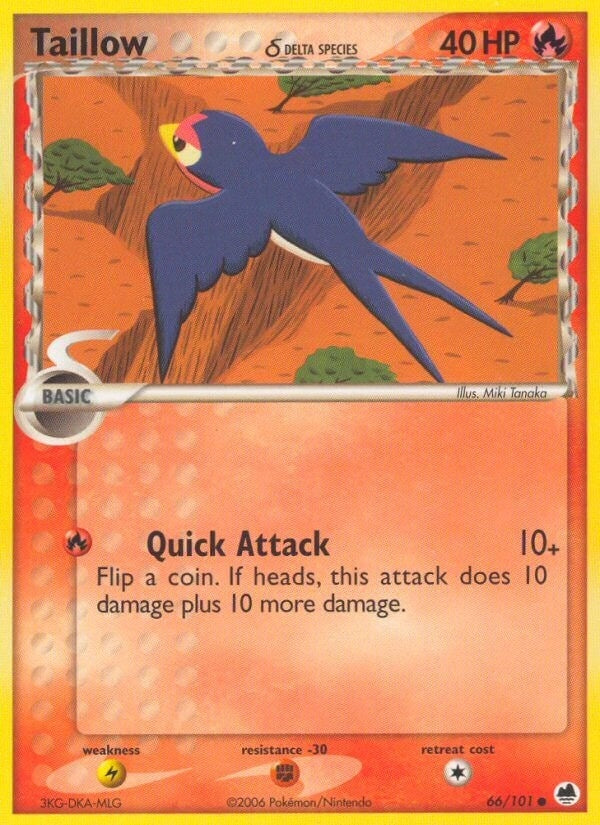 Image for Taillow (Delta Species) (66/101) [Dragon Frontiers] - Pokemon