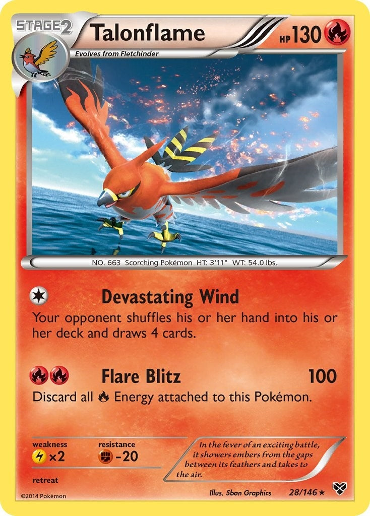 Image for Talonflame (28/146) [XY Base Set] - Pokemon