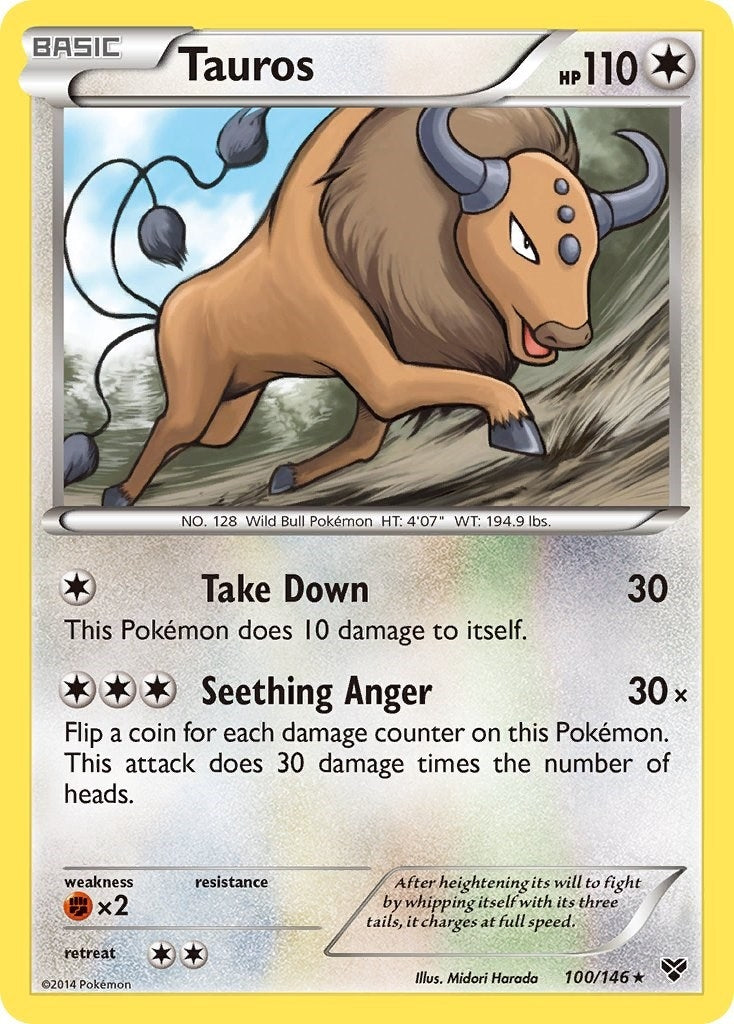 Image for Tauros (100/146) [XY Base Set] - Pokemon