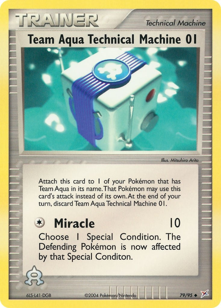 Image for Team Aqua Technical Machine 01 (79/95) [Team Magma vs Team Aqua] - Pokemon