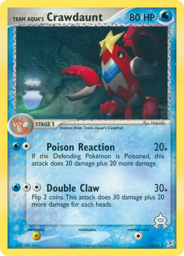 Image for Team Aqua's Crawdaunt (14/95) [Team Magma vs Team Aqua] - Pokemon