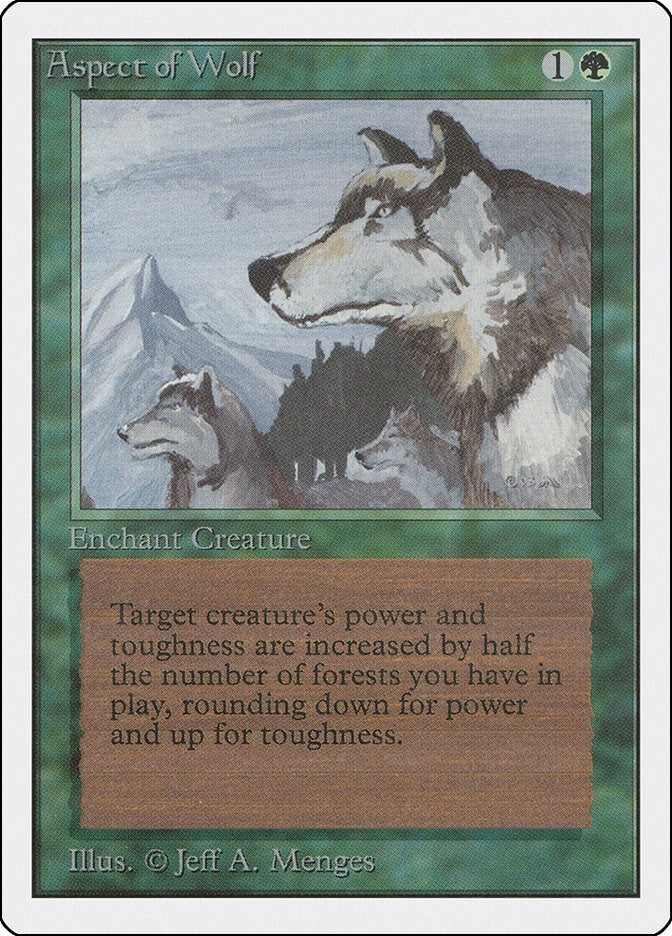 Image for Aspect of Wolf [Unlimited Edition] - Magic: The Gathering