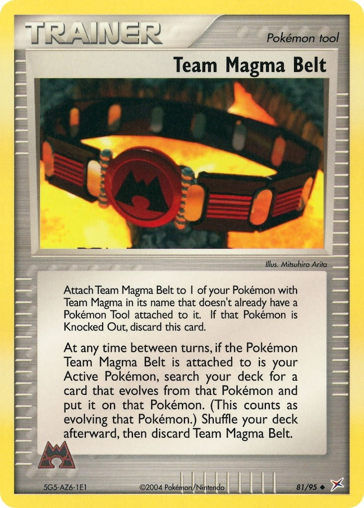 Image for Team Magma Belt (81/95) [Team Magma vs Team Aqua] - Pokemon