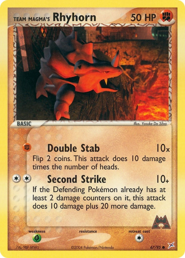 Image for Team Magma's Rhyhorn (67/95) [Team Magma vs Team Aqua] - Pokemon