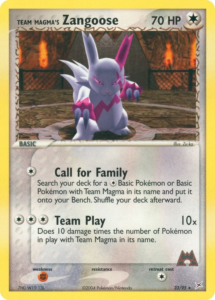 Image for Team Magma's Zangoose (23/95) [Team Magma vs Team Aqua] - Pokemon