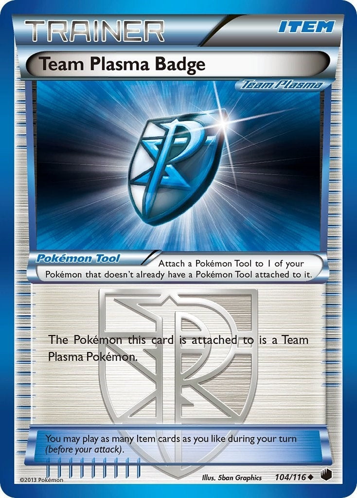 Image for Team Plasma Badge (Team Plasma) (104/116) [Plasma Freeze] - Pokemon