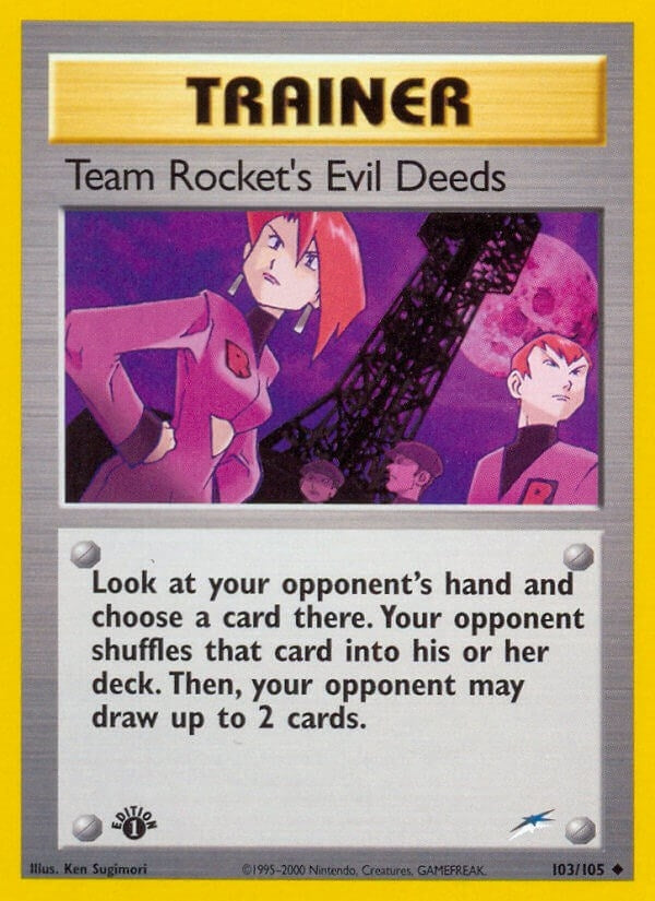 Image for Team Rocket's Evil Deeds (103/105) [Neo Destiny] - Pokemon