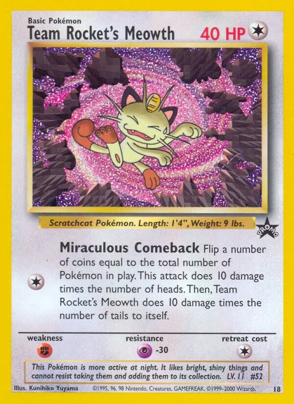 Image for Team Rocket's Meowth (18/53) [WoTC Promo] - Pokemon