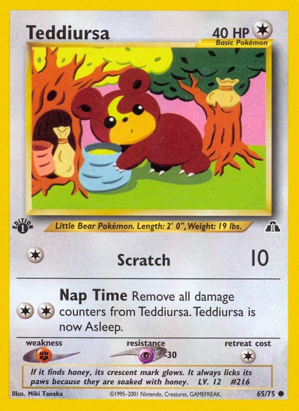 Image for Teddiursa (65/75) [Neo Discovery] - Pokemon