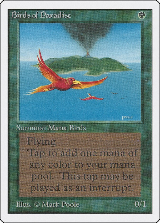 Image for Birds of Paradise [Unlimited Edition] - Magic: The Gathering