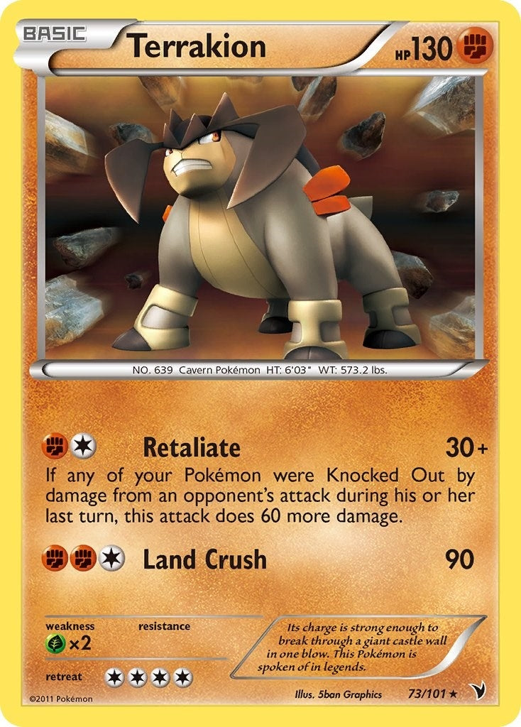 Image for Terrakion (73/101) [Noble Victories] - Pokemon