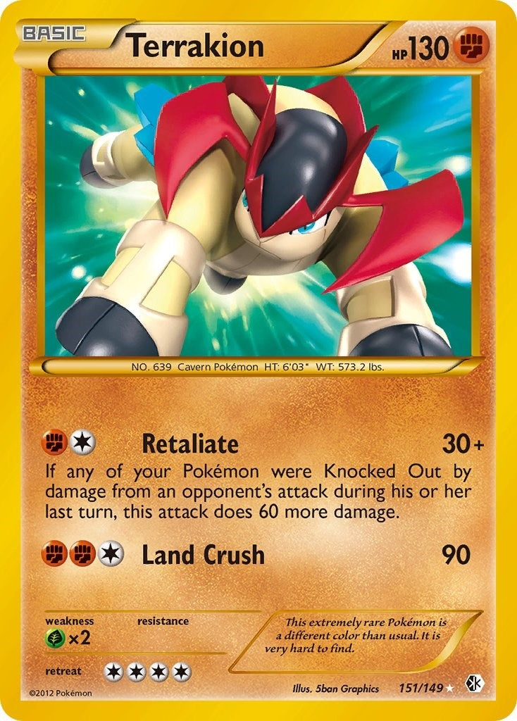Image for Terrakion (151/149) [Boundaries Crossed] - Pokemon