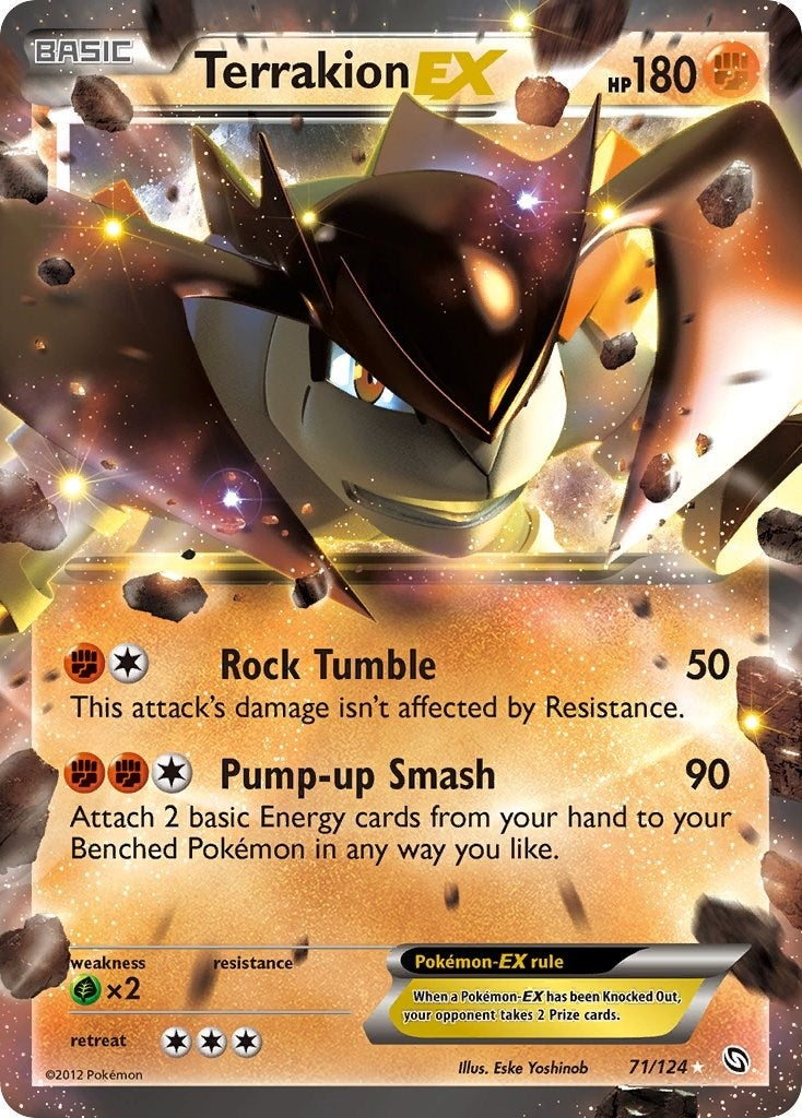 Image for Terrakion EX (71/124) [Dragons Exalted] - Pokemon