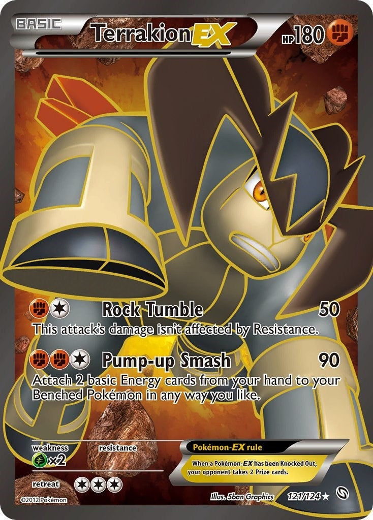 Image for Terrakion EX (121 Full Art) (121/124) [Dragons Exalted] - Pokemon