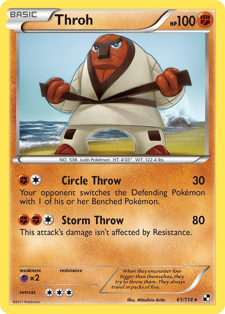 Image for Throh (61/114) [Black and White] - Pokemon