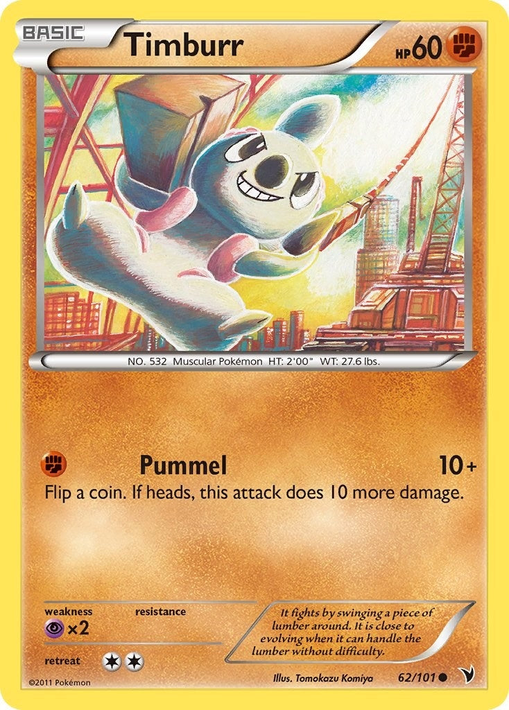 Image for Timburr (62/101) [Noble Victories] - Pokemon