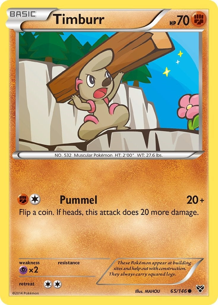 Image for Timburr (65/146) [XY Base Set] - Pokemon