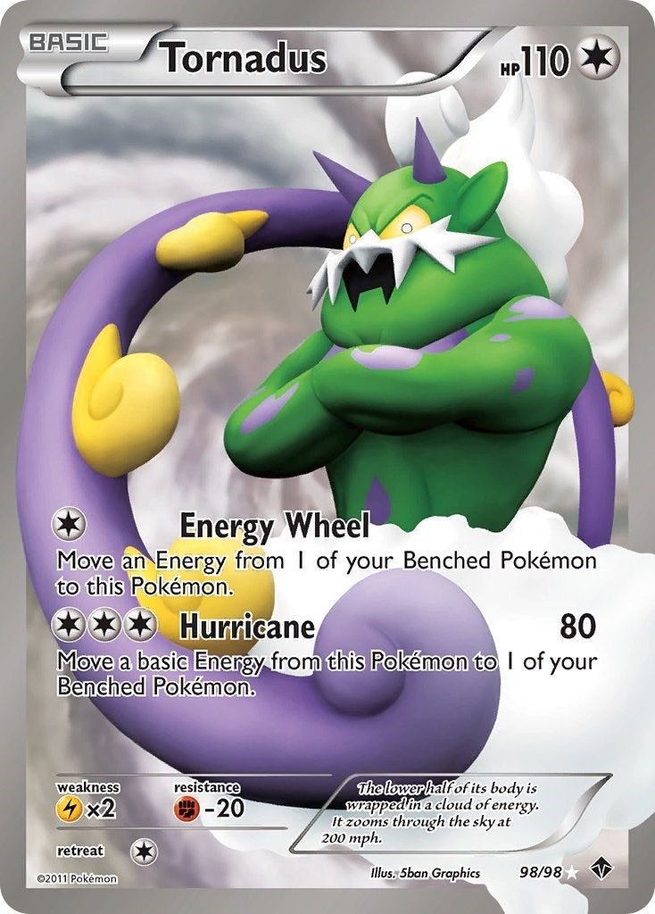Image for Tornadus (98 Full Art) (98/98) [Emerging Powers] - Pokemon