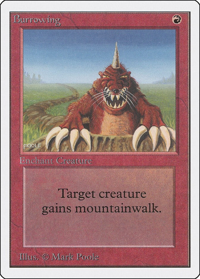 Image for Burrowing [Unlimited Edition] - Magic: The Gathering