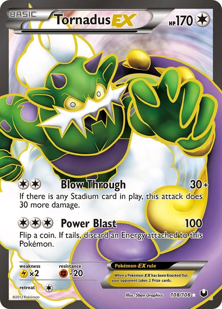 Image for Tornadus EX (108 Full Art) (108/108) [Dark Explorers] - Pokemon