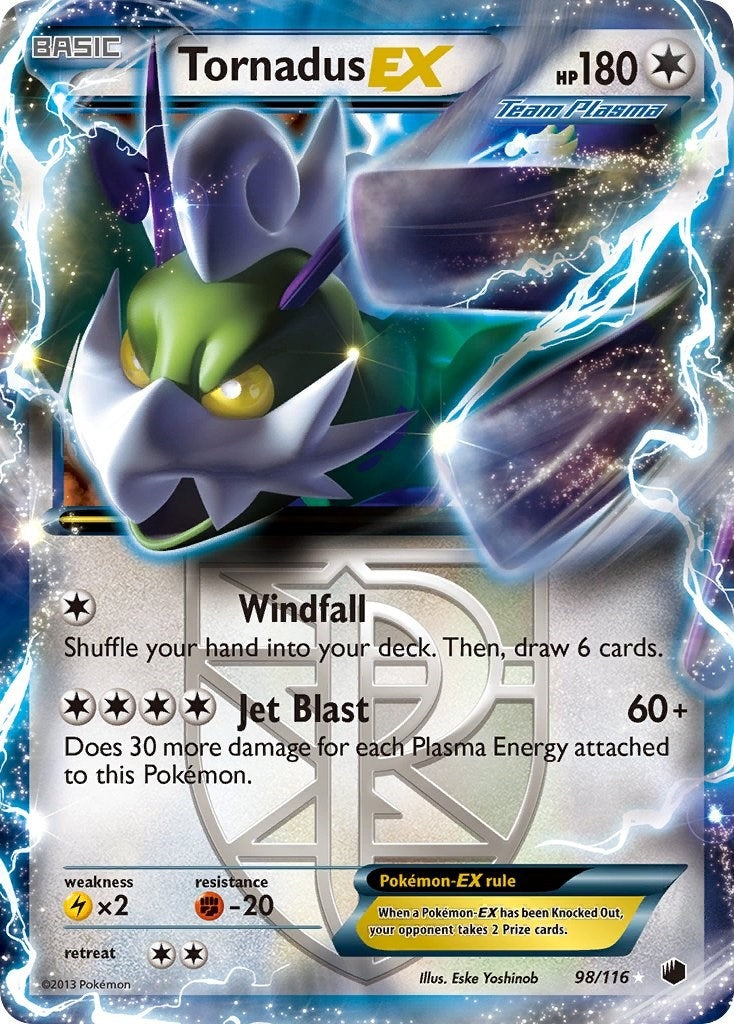 Image for Tornadus EX (Team Plasma) (98/116) [Plasma Freeze] - Pokemon