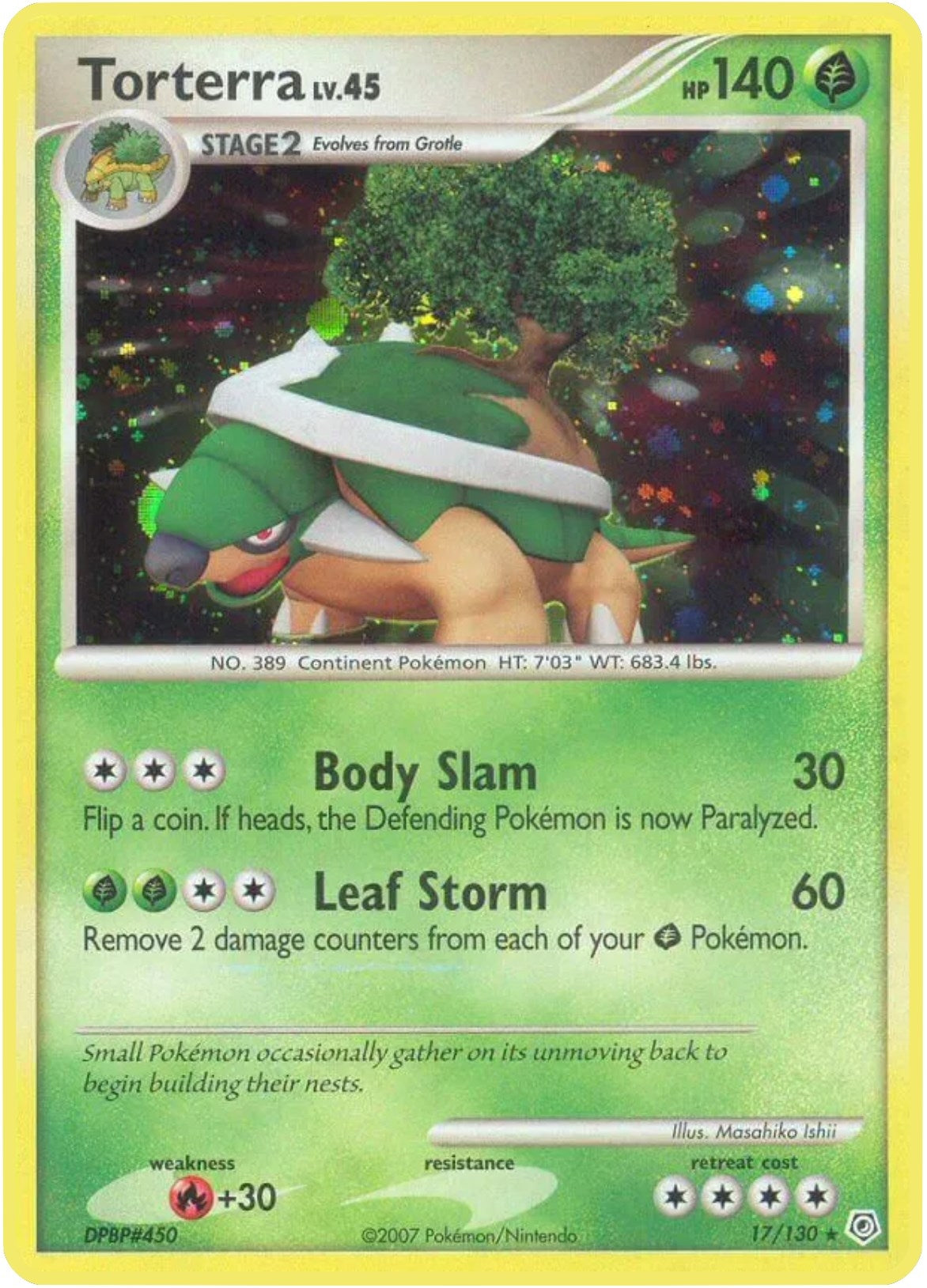 Image for Torterra (17/130) [Diamond and Pearl] - Pokemon