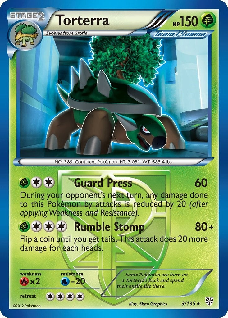 Image for Torterra (Team Plasma) (3/135) [Plasma Storm] - Pokemon