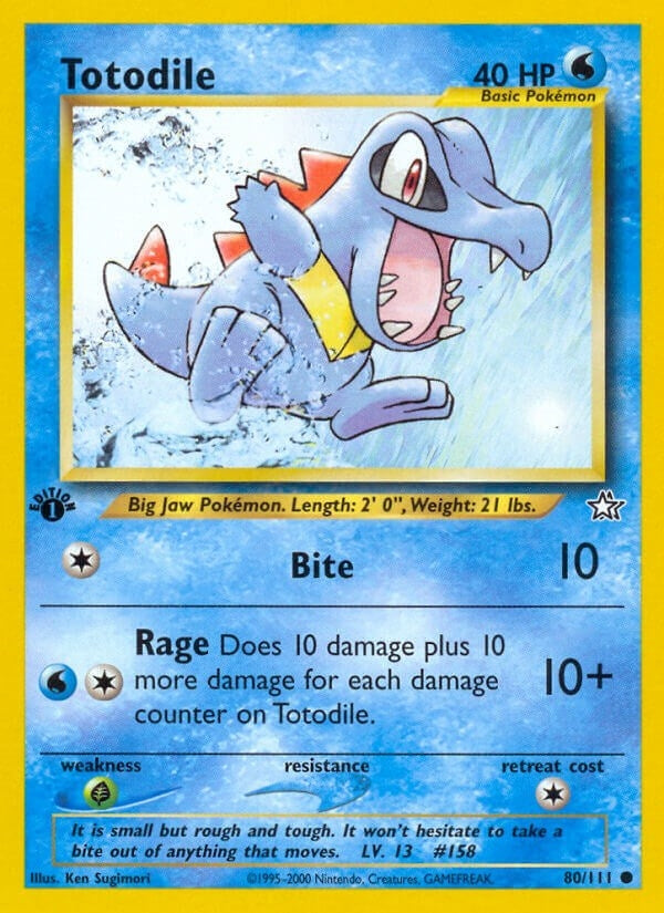 Image for Totodile (80) (080/111) [Neo Genesis] - Pokemon