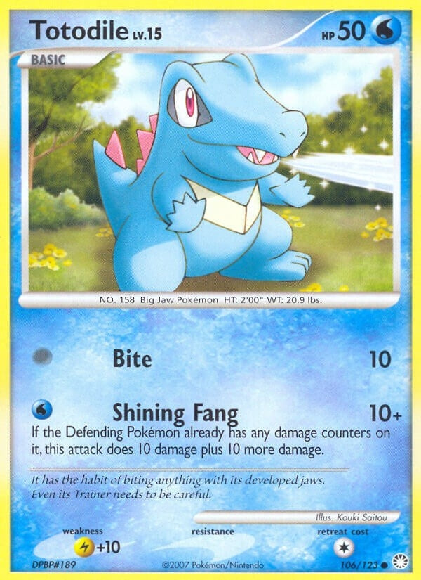Image for Totodile (106/123) [Mysterious Treasures] - Pokemon