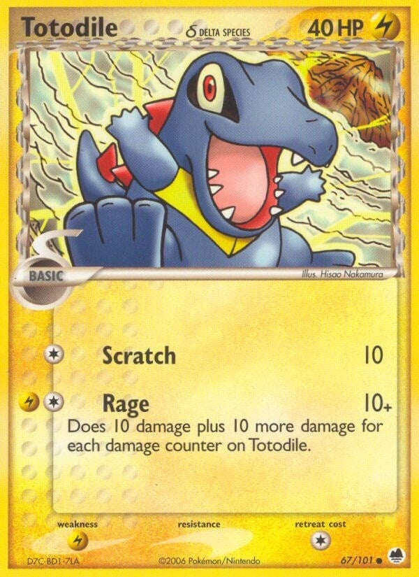 Image for Totodile (Delta Species) (67/101) [Dragon Frontiers] - Pokemon