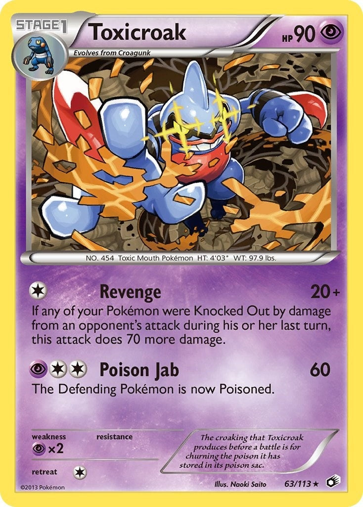 Image for Toxicroak (63/113) [Legendary Treasures] - Pokemon