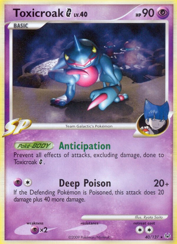 Image for Toxicroak G (40/127) [Platinum] - Pokemon